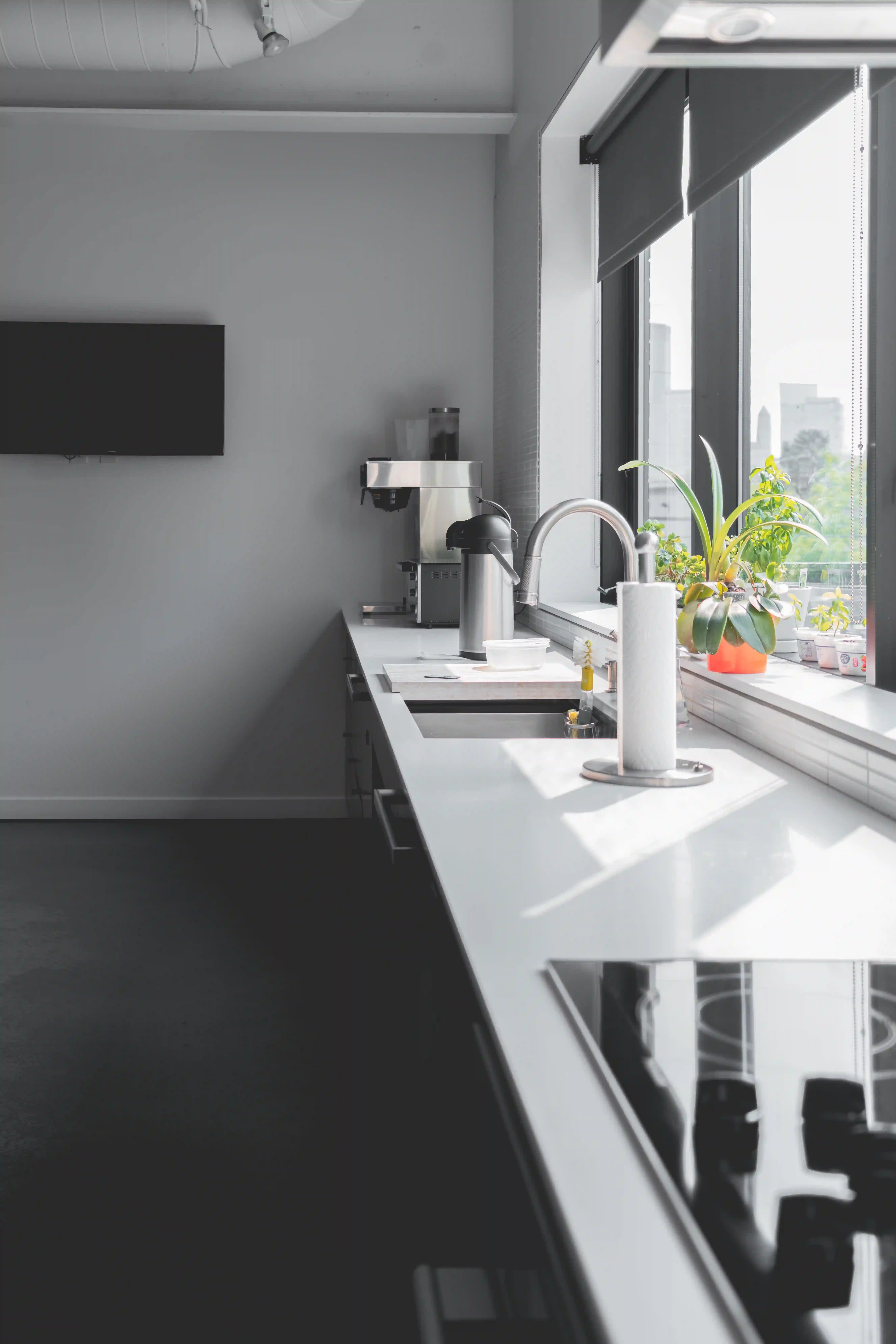 Completed kitchen and living renovation by O'Neill Construction