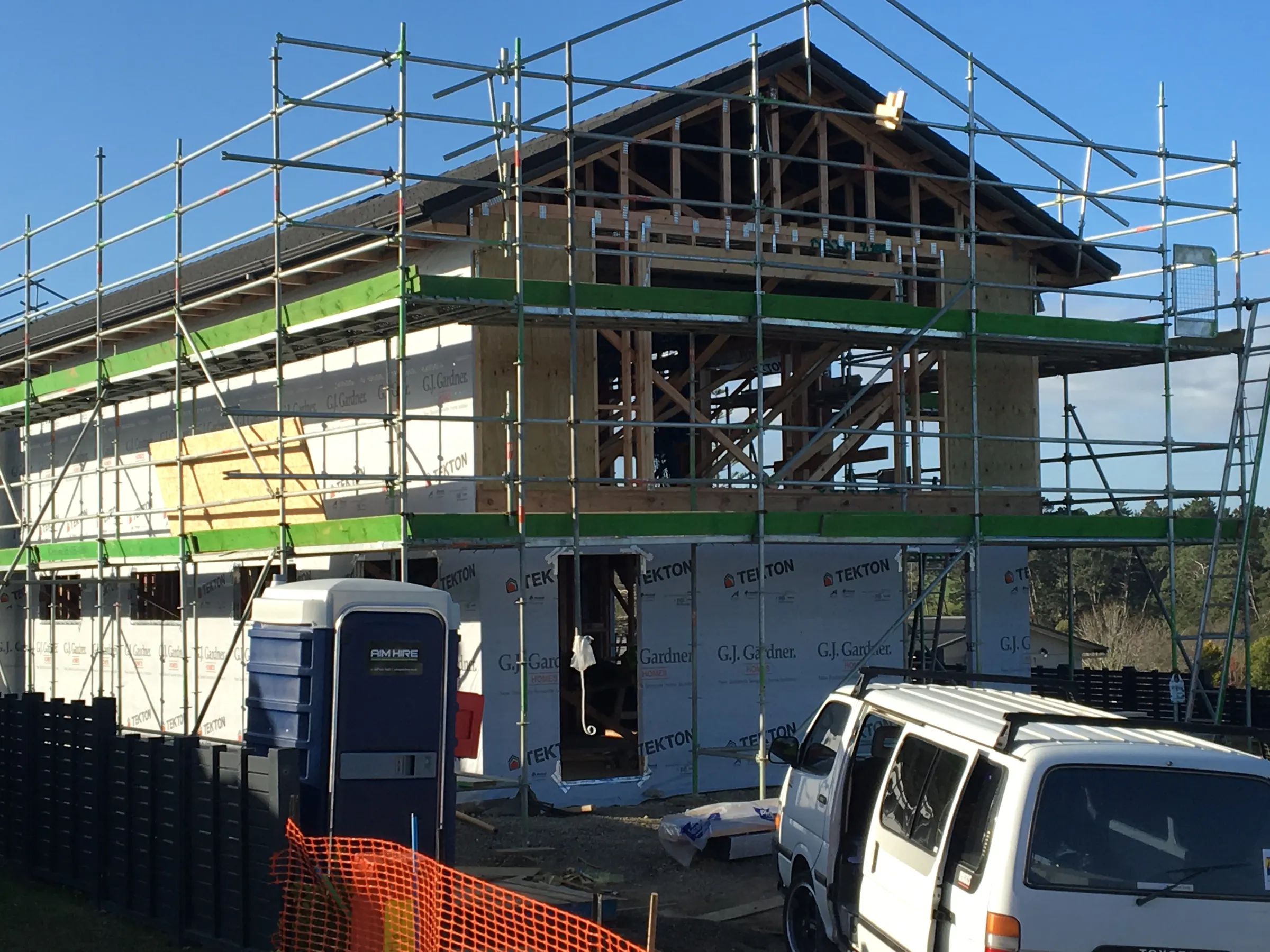 New residential build under construction in Auckland