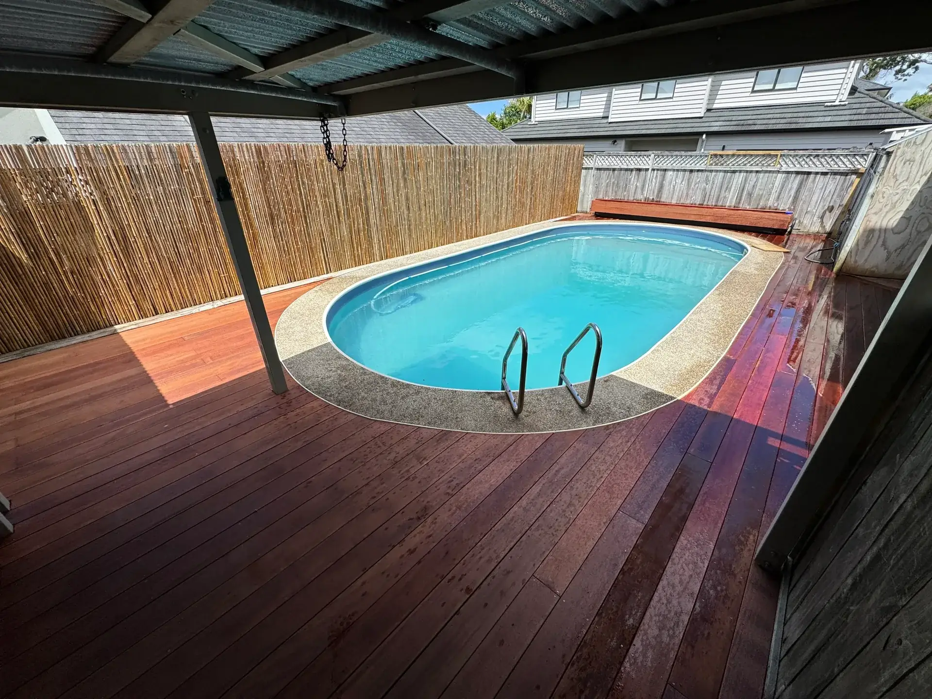 Pool deck completed - Auckland
